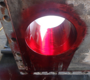 Red Dye Port Liner 300x268 - Servicing a Welded (BLOC) Plate Heat Exchanger